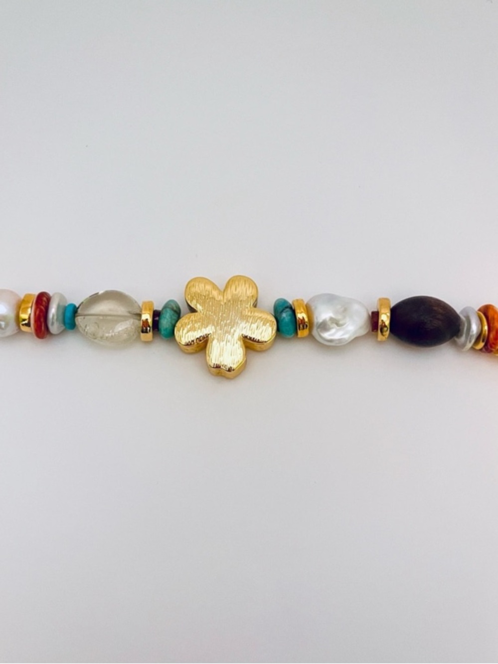 LIZZIE FORTUNATO Women's Mistflower Necklace In Apple - Picture 8 of 9